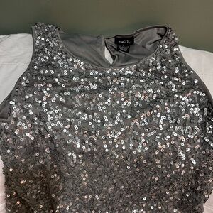 Rue 21 Sparkling Silver Sequin Tank Dress